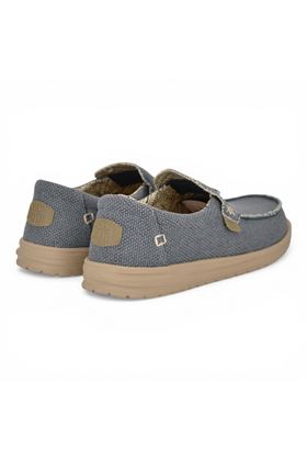 Mocassino uomo Hey Dude i n tela colore blu. HEY DUDE | 40124-BLUE